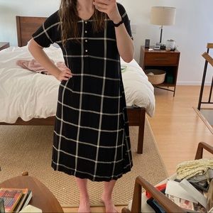 nesting olive maternity dress slash lounge dress